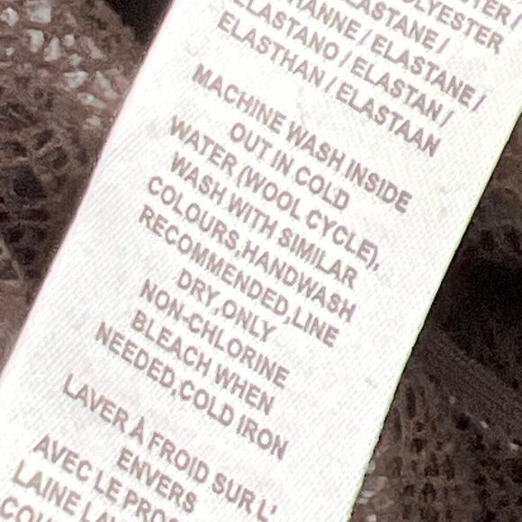 LYSSE Vegan Leather Textured Leggings Espresso (Brown) Sz M (8/10) NWT - Picture 9 of 10